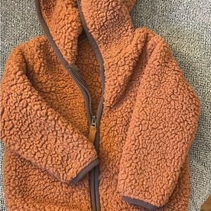 Okie Dokie Brown Faux Fur Jacket
